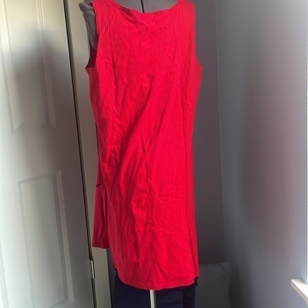 NWT Laurel Burch dress 2X Rare Rainbow Giraffe Red tank dress - Picture 4 of 9